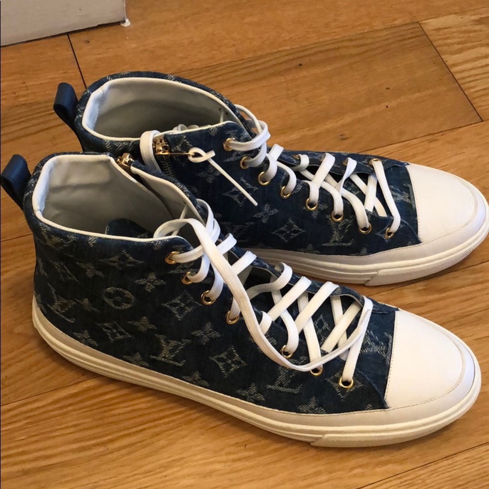 Louis Vuitton stellar sneaker boot denim